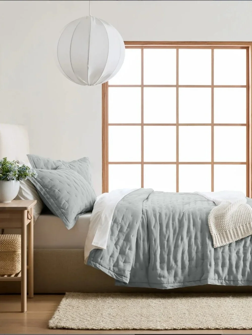 Quince Linen Light Mist Dream Quilt! King/ Cal King! (974)